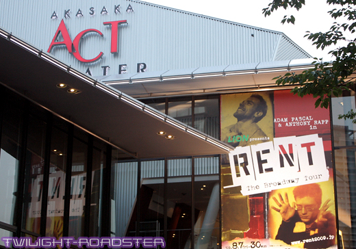 RENT - The Broadway Tour - in Tokyo　-当日- 